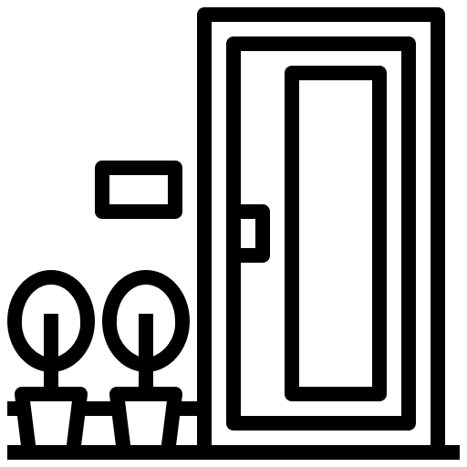 Moderne enkelvoudige deur voor woningbouw renovatieproject