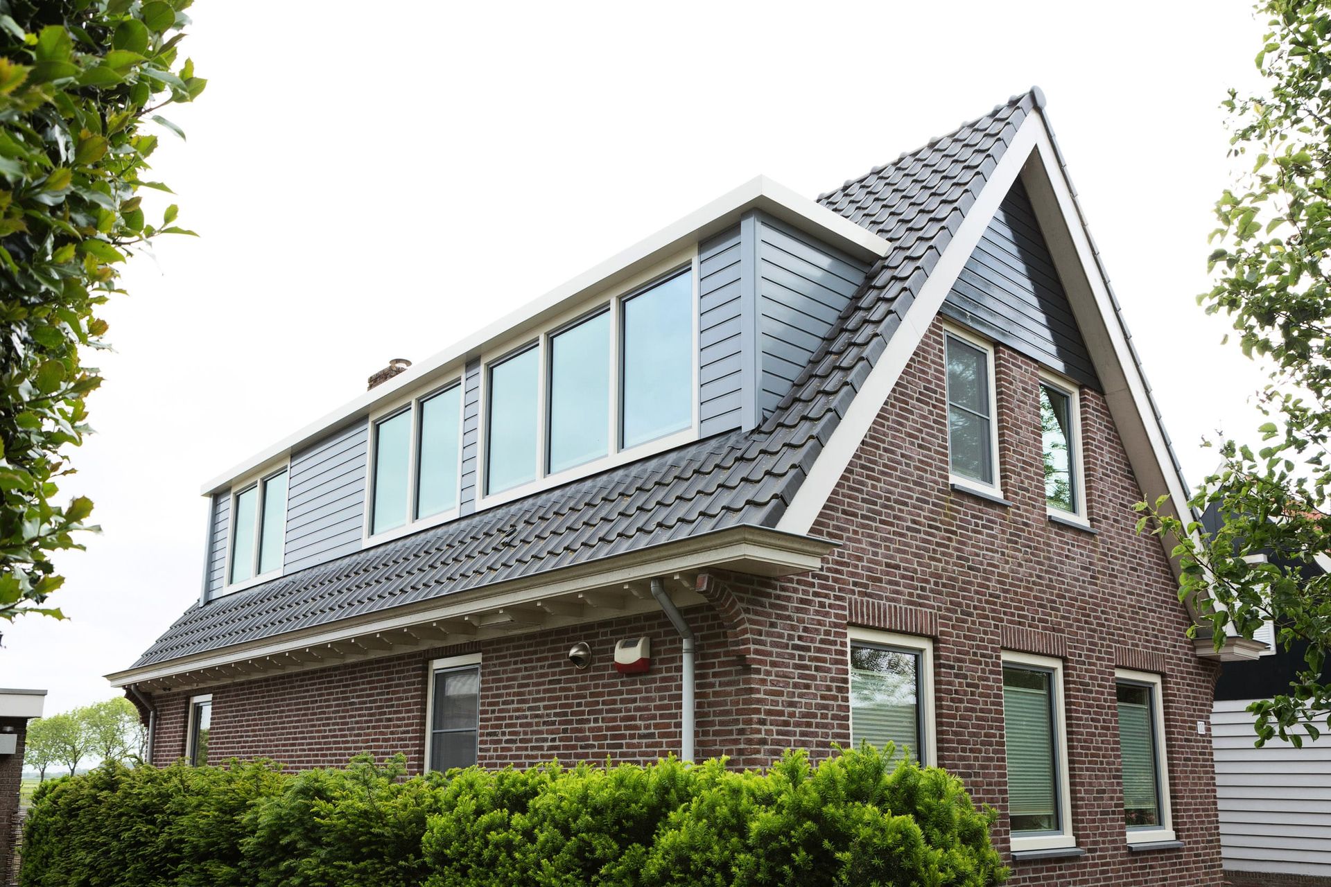 Knipping ramen en deuren voor bouwproject Moderne witte kunststof deur met glas-in-lood en zijpaneel