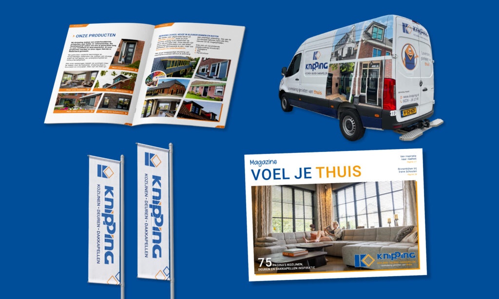 Illustratie van een nieuwsbrief ontwerp op een WordPress website, getoond in een grafisch ontwerpgebied.