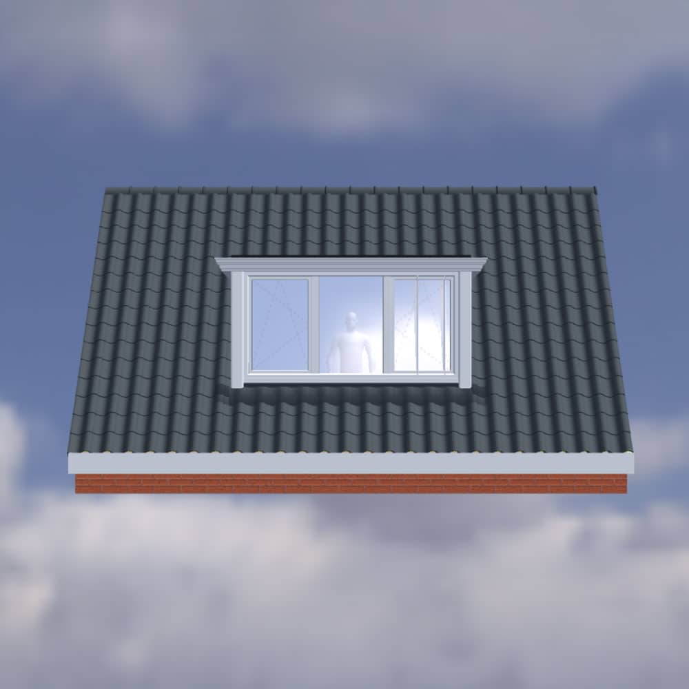 Kunststof dakkapel – 3 meter