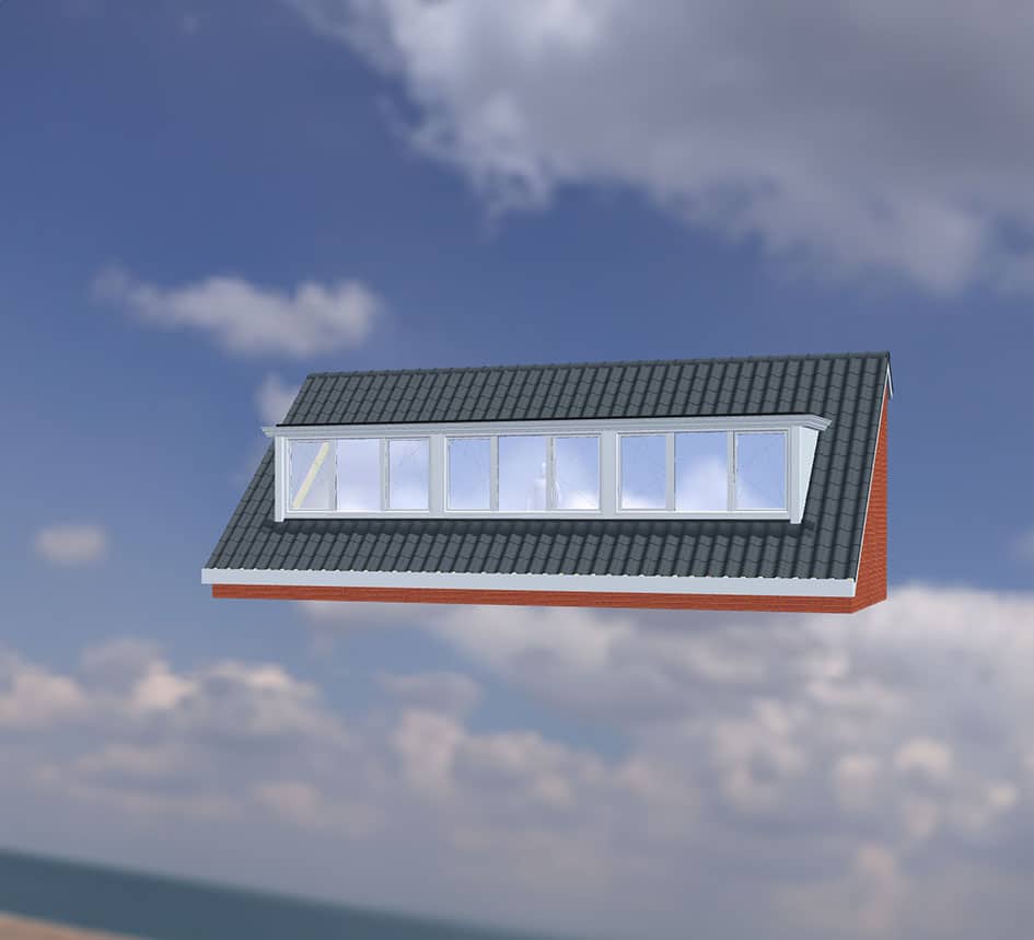 Kunststof dakkapel – 9 meter