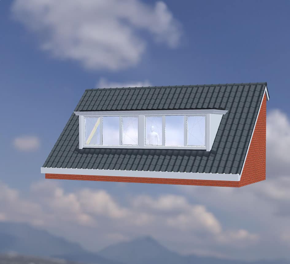 Kunststof dakkapel – 6 meter