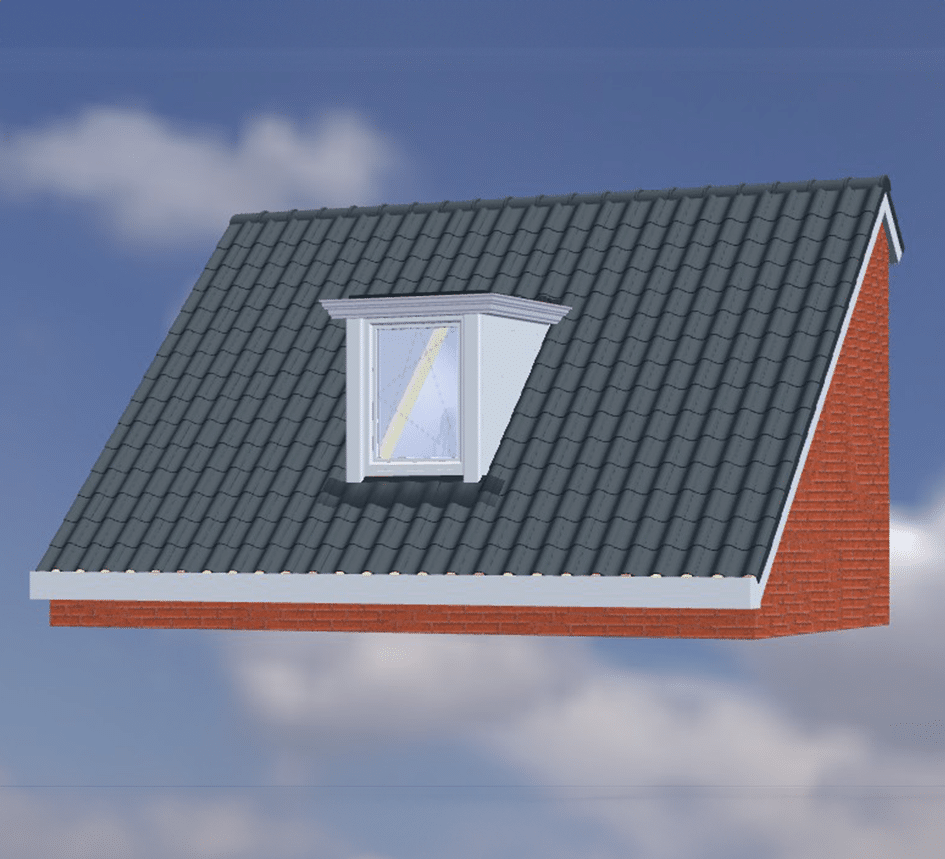 Kunststof dakkapel – 1 meter